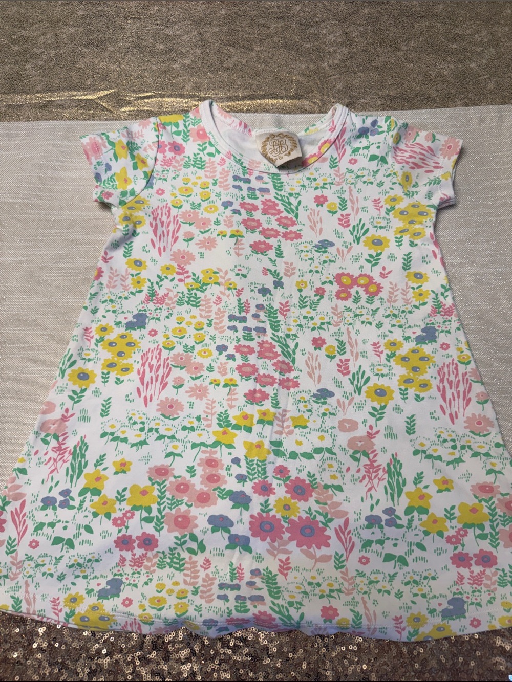 The Beaufort Bonnet Company Floral Baby Dress - Pink, Yellow, Green, Blue